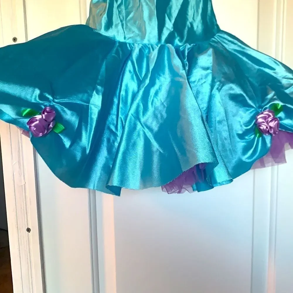 Costume Depot Sleeveless turquoise - aqua and purple ballet dress.